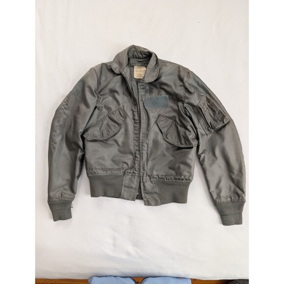 VTG US Air Force Flyers Summer CWU 36/P Flight Jacket Mens S Bomber USAF Top Gun - Picture 1 of 10